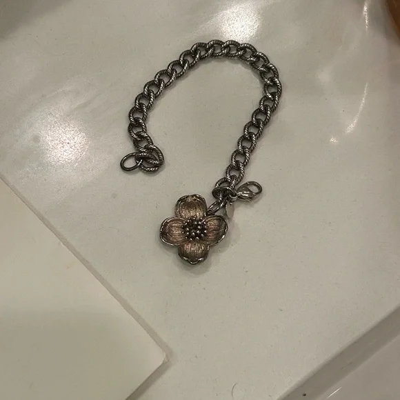 Tiffany & Co. Silver Charm Dogwood Bracelet - Picture 2 of 3